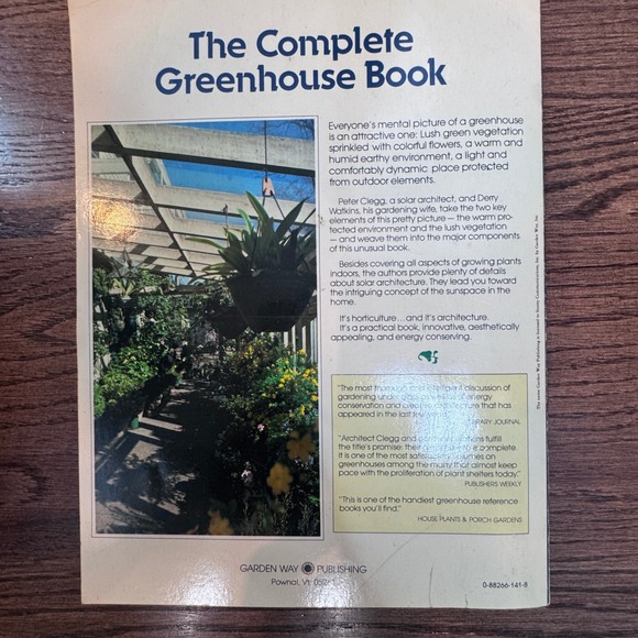 The‎ Complete Greenhouse Book Building & Using Greenhouses 1978
Vintage - Picture 2 of 5